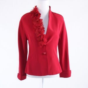 Simorra red long sleeve jacket 44